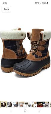New Size 8 STQ Winter Duck Boots Waterproof Insulated Womens Lace Up Boots